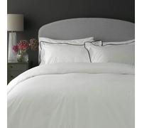 Habitat Cotton 200TC Oxford Edge White Bedding Set - Double