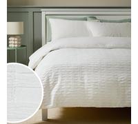 Habitat Cotton Crinkle White Bedding Set - Single
