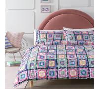 Habitat Cotton Crochet Print Bedding Set - Single