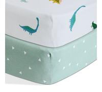 Habitat Cotton Jersey Little Dino Nursery Fitted Sheet - Cot