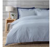 Habitat Cotton Oxford Edge Stripe Denim Bedding Set- Toddler