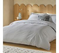 Habitat Cotton Oxford Edge Stripe Grey Bedding Set - Single