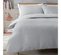 Habitat Cotton Quilted Jersey Grey Bedding Set - Single
