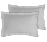 Habitat Cotton Rich 180 TC Oxford Pillowcase Pair- Dove Grey