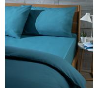 Habitat Cotton Rich 180 TC Petrol Fitted Sheet - Single