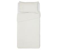 Habitat Cotton Rich 180 TC Plain Cream Bedding Set - Single