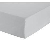 Habitat Cotton Rich 180 TC Plain Dove Grey Flat Sheet-Double