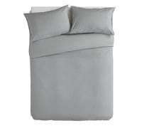 Habitat Cotton Rich 180 TC Plain Grey Bedding Set - Double