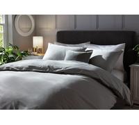 Habitat Cotton Rich 180 TC Plain Grey Bedding Set - King