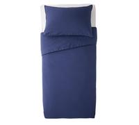 Habitat Cotton Rich 180 TC Plain Navy Bedding Set - Single