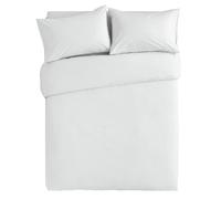 Habitat Cotton Rich 180 TC Plain White Bedding Set - Double
