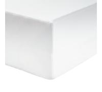 Habitat Cotton Rich 180 TC Plain White Fitted Sheet - Double