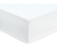 Habitat Cotton Rich 180 TC Plain White Fitted Sheet - Single