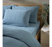 Habitat Cotton Rich 180 TC Standard Pillowcase Pair - Denim
