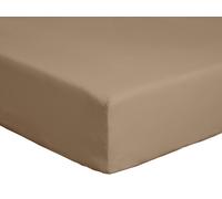 Habitat Cotton Rich 180 TC Taupe Fitted Sheet - Single
