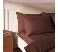 Habitat Cotton Rich 180TC Standard Pillowcase Pair-Chocolate