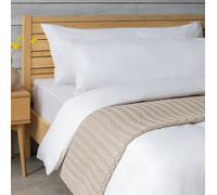 Habitat Cotton Rich Bolster Pillowcase Pair - White