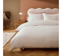 Habitat Cotton Rich Chunky Waffle White Bedding Set - Superking