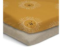 Habitat Cotton Safari Nursery Twin Pack Fitted Sheet-Cot bed
