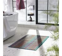Habitat Cotton Skinny Bright Stripe Bath Mat - Multicoloured