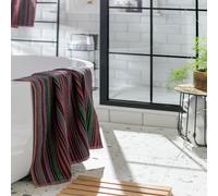 Habitat Cotton Skinny Bright Stripe Bath Towel-Multicoloured