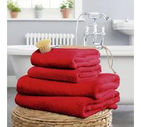 Habitat Cotton Supersoft 4 Piece Towel Bale - Red