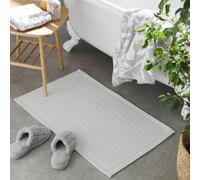 Habitat Cotton Textured Bath Mat - Dove Grey