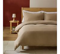 Habitat Cotton Textured Print Natural Bedding Set - Single