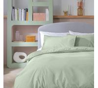 Habitat Cotton Textured Print Sage Bedding Set - King size