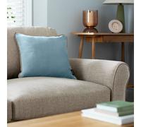 Habitat Cotton Velvet Cushion - Blue - 43x43cm
