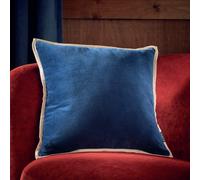 Habitat Cotton Velvet Cushion - Navy - 43x43cm