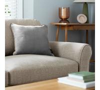 Habitat Cotton Velvet Cushion - Silver- 43x43cm