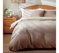 Habitat Cotton Waffle Plain Neutral Bedding Set - Single