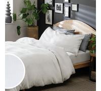 Habitat Cotton Waffle Plain White Bedding Set - Double