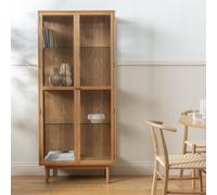 Habitat Crishel Display Cabinet - Oak
