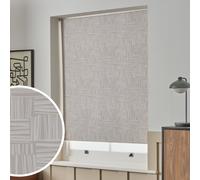 Habitat Cut Line Blackout Taupe Roller Blind - 90cm