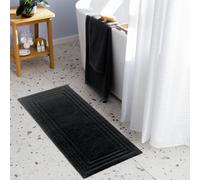 Habitat Deep Pile Black Cotton Bath Runner-40x100cm