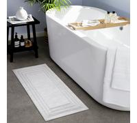 Habitat Deep Pile White Cotton Bath Runner-40x100cm
