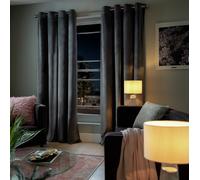 Habitat Dimout Eyelet Curtains - Grey - 168x129cm
