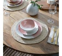 Habitat Dipped 12 Piece Stoneware Dinner Set - Multicoloured