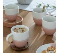 Habitat Dipped Set of 4 Stoneware Mugs - Multicoloured