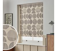 Habitat Drawn Circles Blackout Cream Roller Blind - 120cm