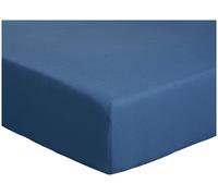 Habitat Easycare Plain Ink Blue Fitted Sheet - Double
