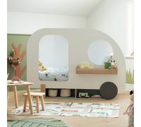 Habitat Eddie Novelty Caravan Single Bed Frame - White