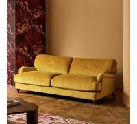Habitat Eleanor Fabric 3 Seater Sofa - Yellow