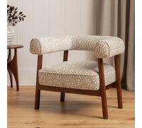 Habitat Elio Fabric Armchair - Leopard Print
