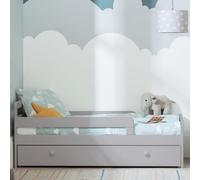 Habitat Ellis Toddler Bed Frame with Drawer - Grey