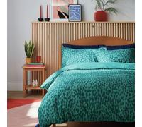 Habitat Emerald Brush Strokes Green Bedding Set - Single