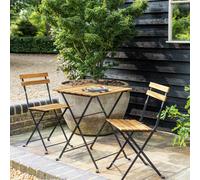 Habitat Eve 2 Seater Folding Wooden Garden Bistro Set
