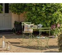 Habitat Eve 2 Seater Metal Garden Bistro Set - Green